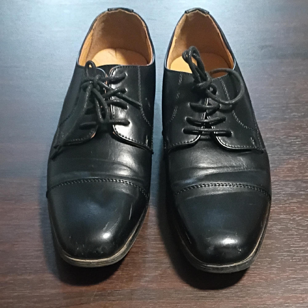 Elegant Black Leather Oxfords for Men